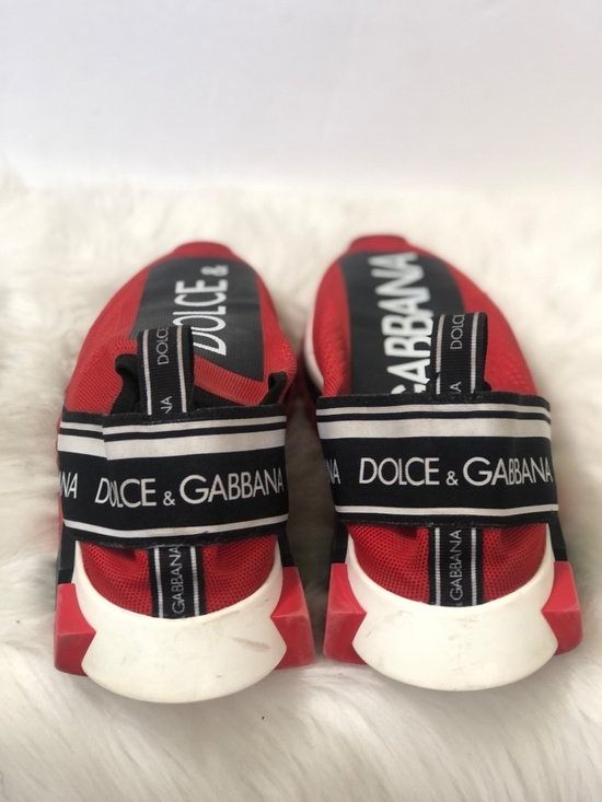 Dolce & Gabbana Men\'s Sorrento Melt \'Red Black\' Sneakers Size 46/US 13 w/ COA main image 4